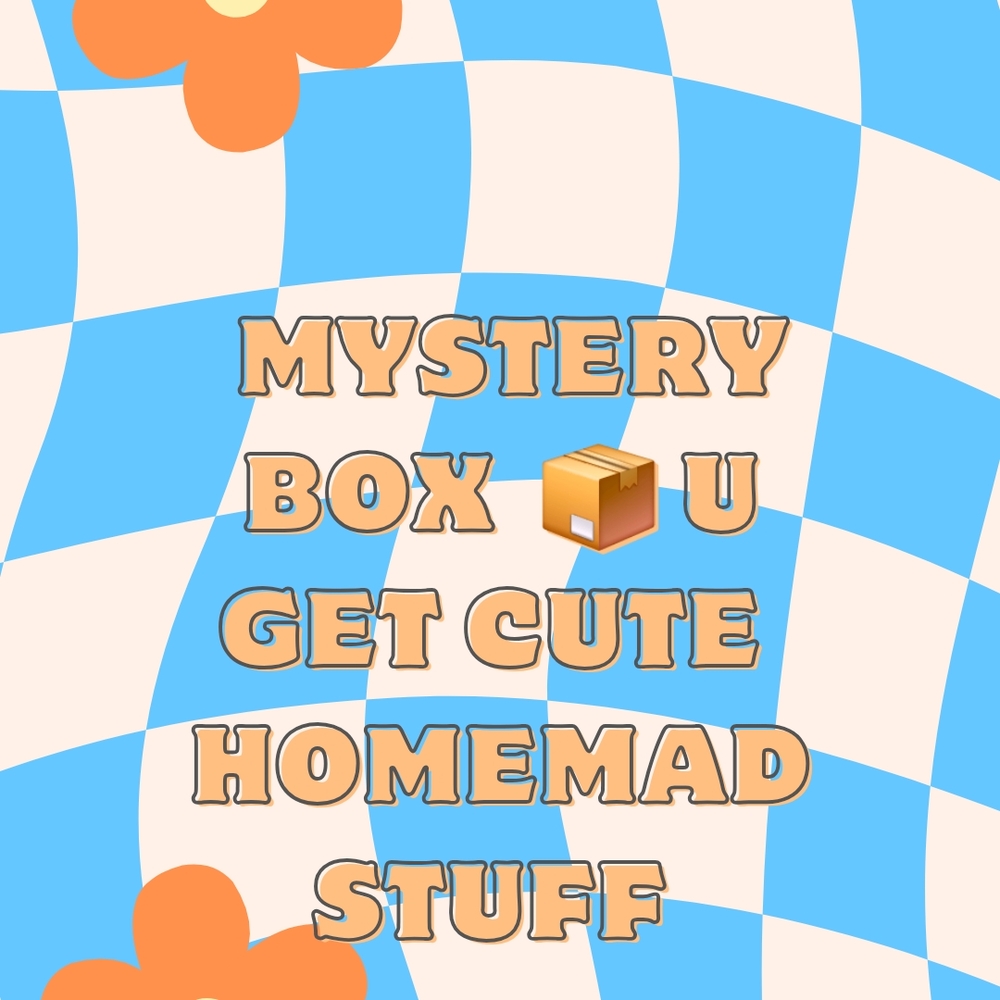 Mystery Box with Blue and Orange Design